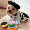 1 pcs Mini Solid Color Pet Decor Pet Wool Cap Pet Headwear Dog Beret Cat Hat
