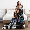 Alphabet Lore English Cartoon Fashion Blankets Villain Letters Flannel Vintage Breathable Throw Fashion Blanket Bedspread Spring Autumn Trav