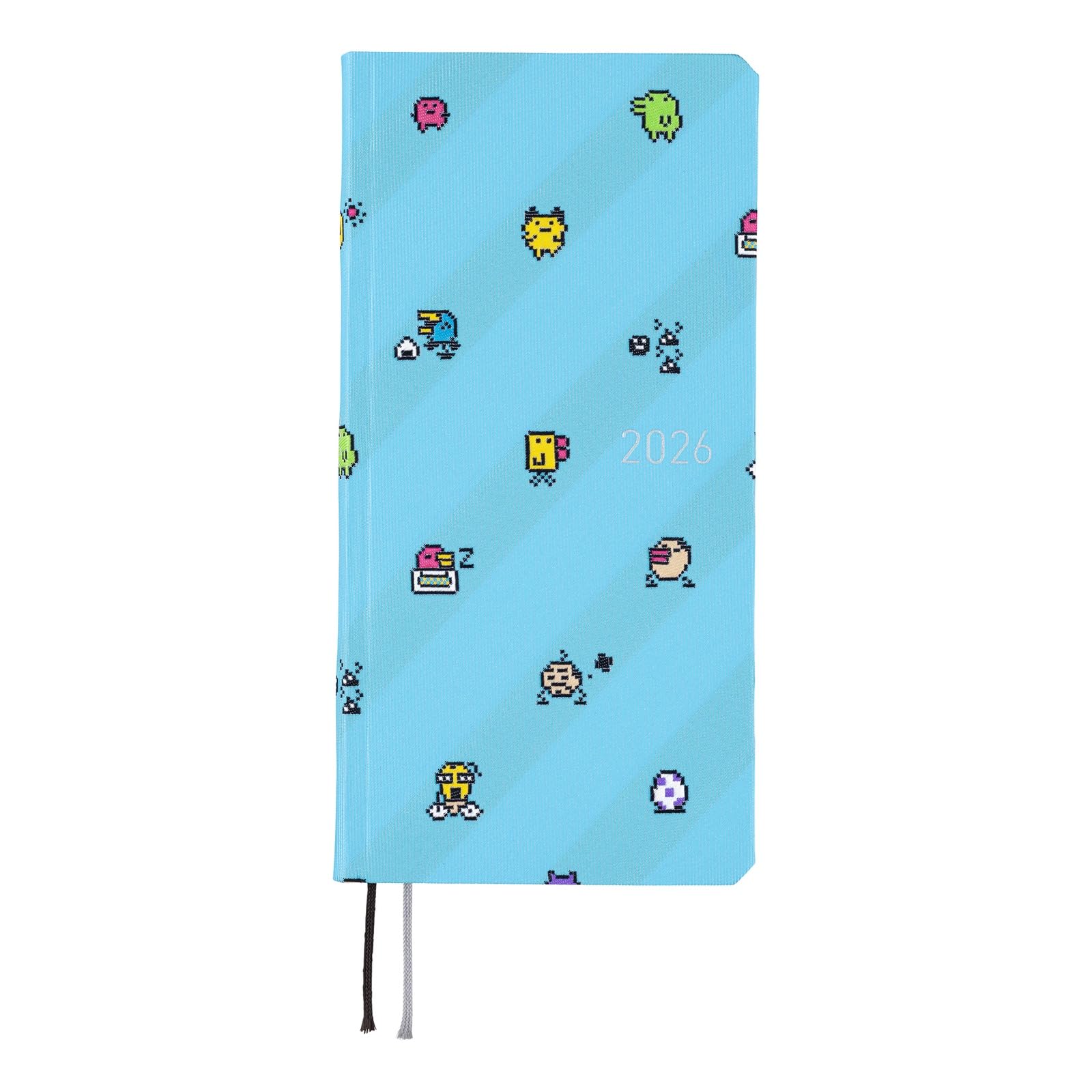 

Hobonichi Techo 2026 Weeks Английское издание с Тамагочи Начало в январе Еженедельник слева Тонкий Вертикальный Тамагочи/Минна синий