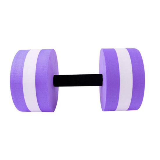 1/2 шт. Водостойкие гантели Веса для бассейна Потеря веса Фитнес Аквафитнес Аквааэробика из ЭВА-пены Гантельный тренажер 1pc фиолетовый