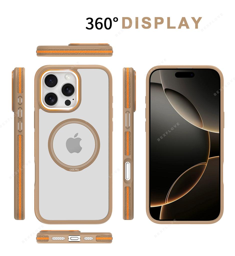 Wireless Charge New Magnetic Phone Case For iPhone 16E 15 14 16 Plus 11 12 13 16 Pro Max Magsafe Protector Hard Shockproof Cover