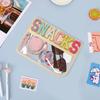 Embroidered PVC Transparent Travel Set: Cosmetics, Toiletries, Towel, File Storage Bag
