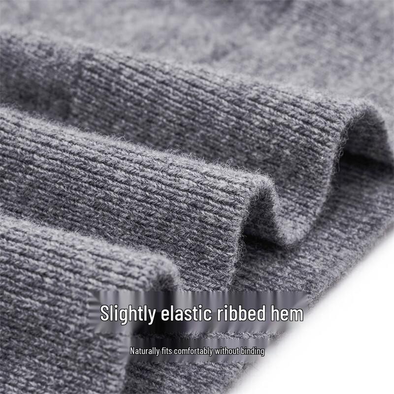 Seven Wolves Herren Kaschmir-Mischung Rundhals Pullover