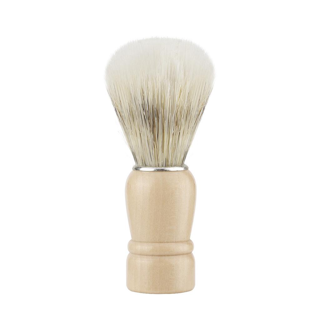Mens Shaving Brush With Wooden Handle For Beard Grooming And Facial Cleansing