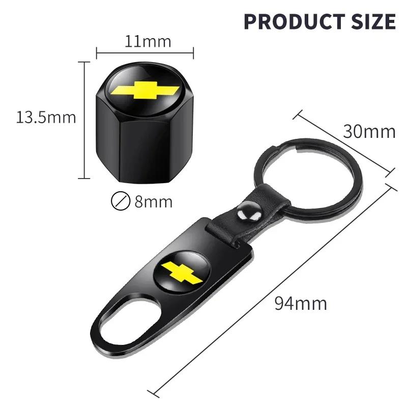 Autosleutelhanger Suède Touw sleutelhanger Metalen Wiel Bandventieldopjes Voor Chevrolet Cruze Aveo Captiva Lacetti Accessoires Auto Styling