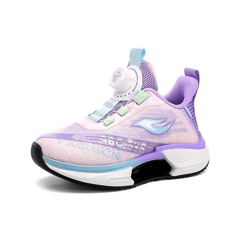 

2025 early spring new boys shoes sports shoes medium and older children s mesh breathable China red casual carbon plate tide running shoes 39