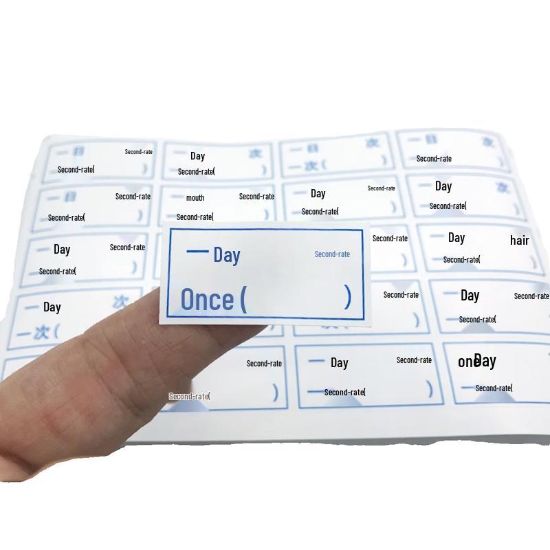 Oral Medication Dosage Label Stickers