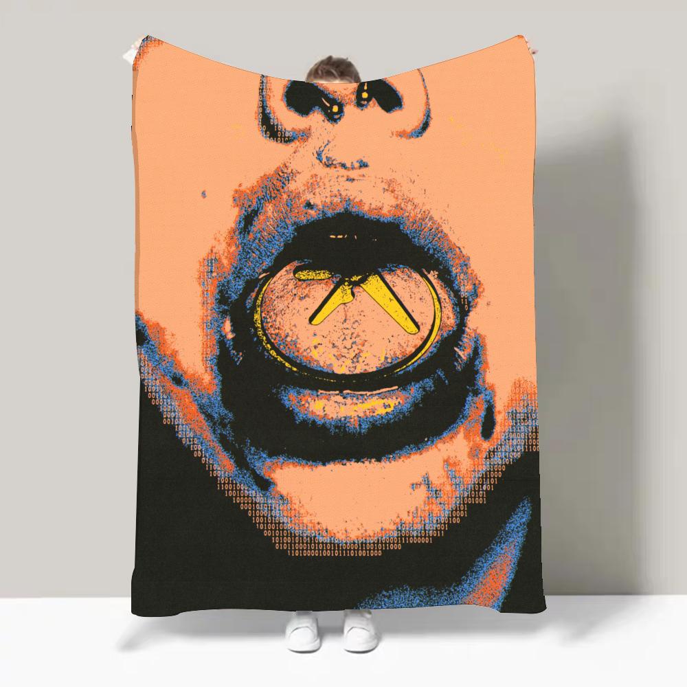 Hot Singer Electronic Master A-Aphex Twin Blanket Design Lightweight  For Dorms, Naps, Living Room, Office,Sofa,All-Season