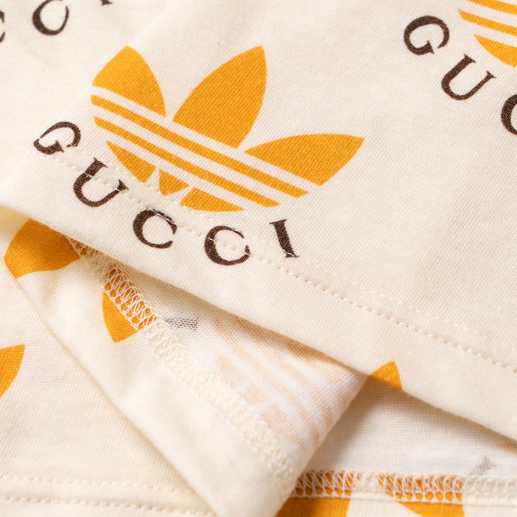 GUCCI X Adidas Trefoil Print T Shirt Unisex 693539-XJEBY-9039