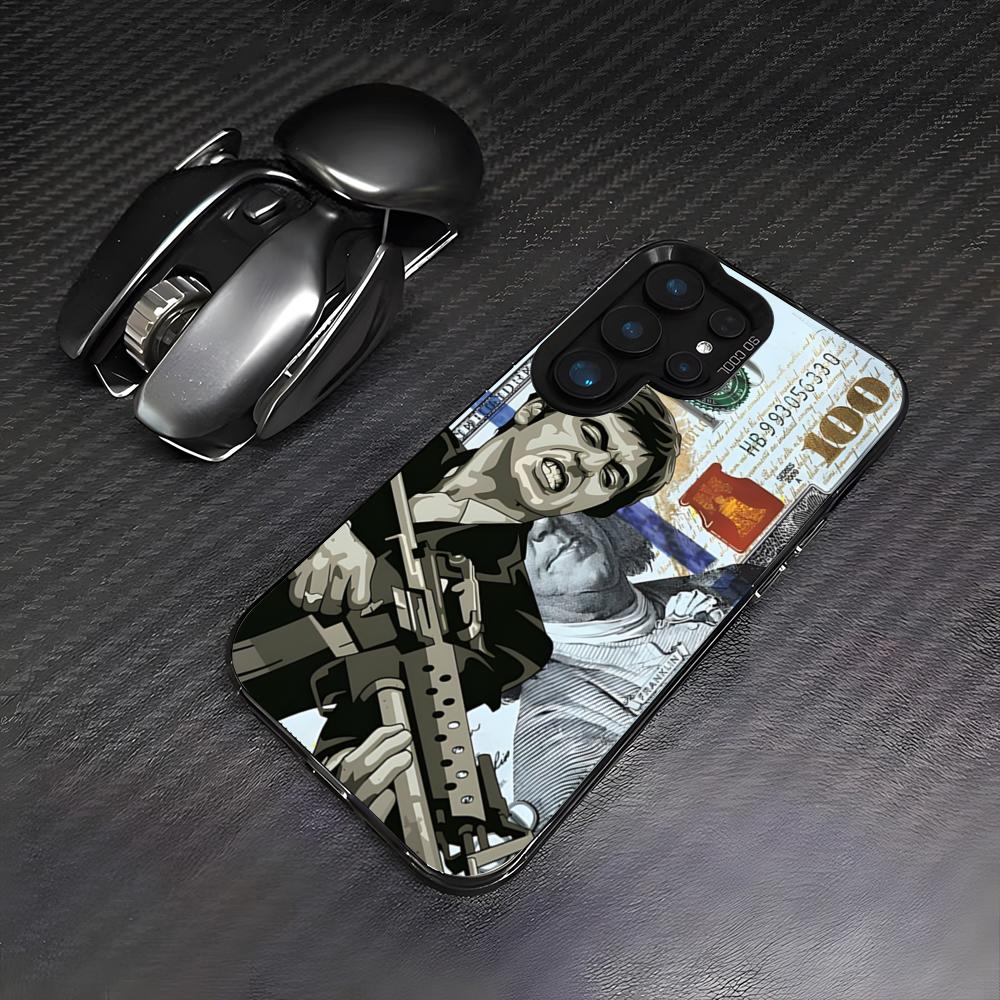 Scarface T-Tony Montana Phone Case For Samsung S26 S25 Plus S20 S20 Plus S22 Ultra S23 FE S21 Plus S21 Ultra Colorful Cover