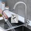 304 Bathroom Water Tap Household Kitchen Dual Mode Sink Faucet Stainless Steel Pull-out Washing Basin