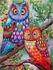 5d Diamond Painting New Owl Cartoon Full Square/round Embroidery Colorful Bird Animal Mosaic Home Decor