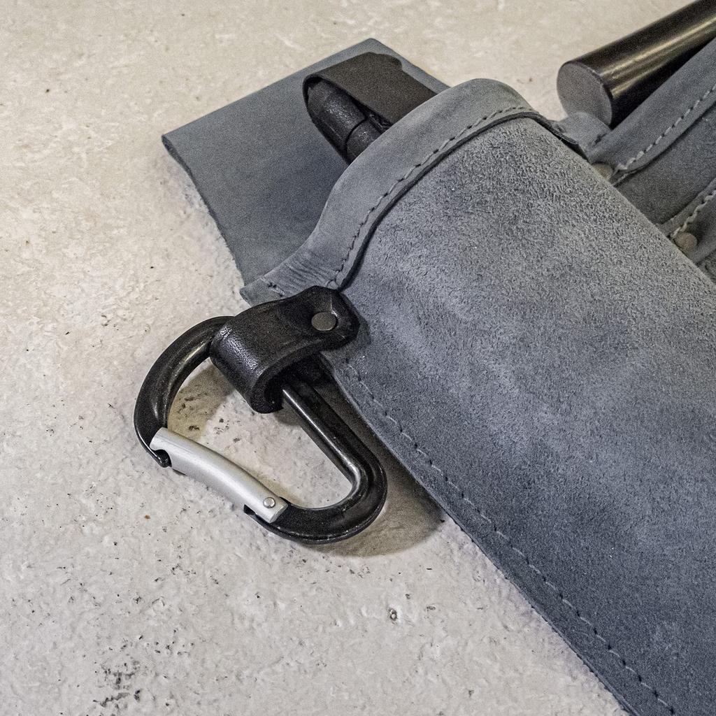 WHATNOT Tool Nubuck Made In Work Waist Nail Peg Welding Rod Storage Outdoor Pouch, Leather, Blue-Gray, Japan, Pouch, Pouch, Pouch, Storage, Case, Bag,