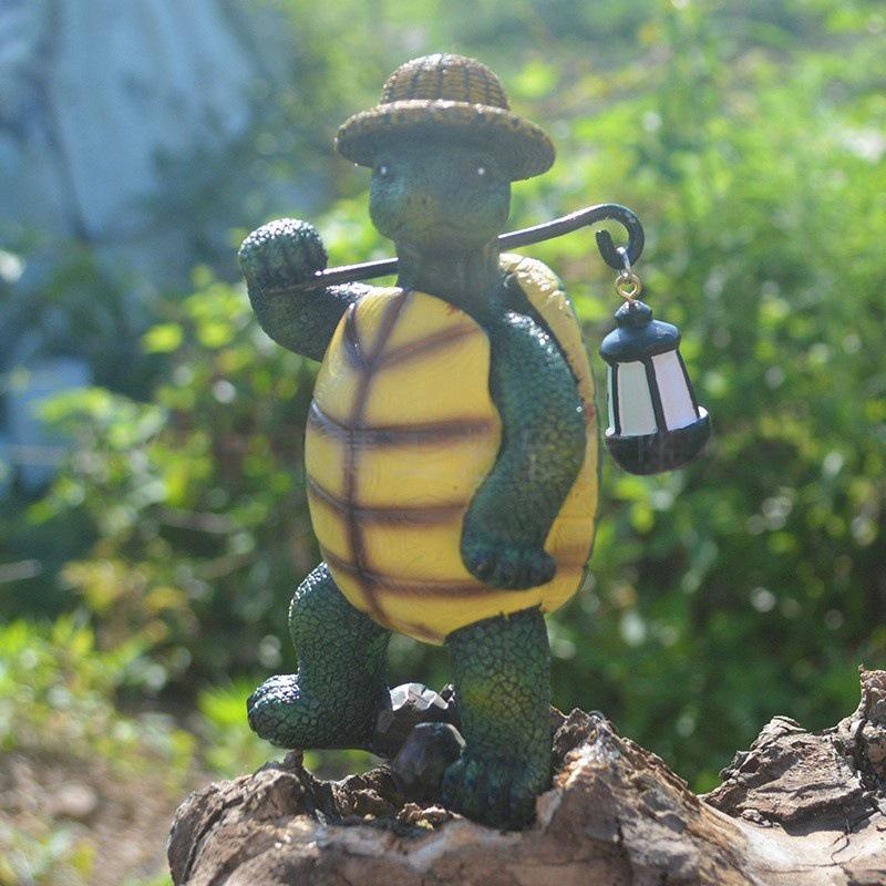 Long-Distance Travel Turtle Garden Lantern Ornament
