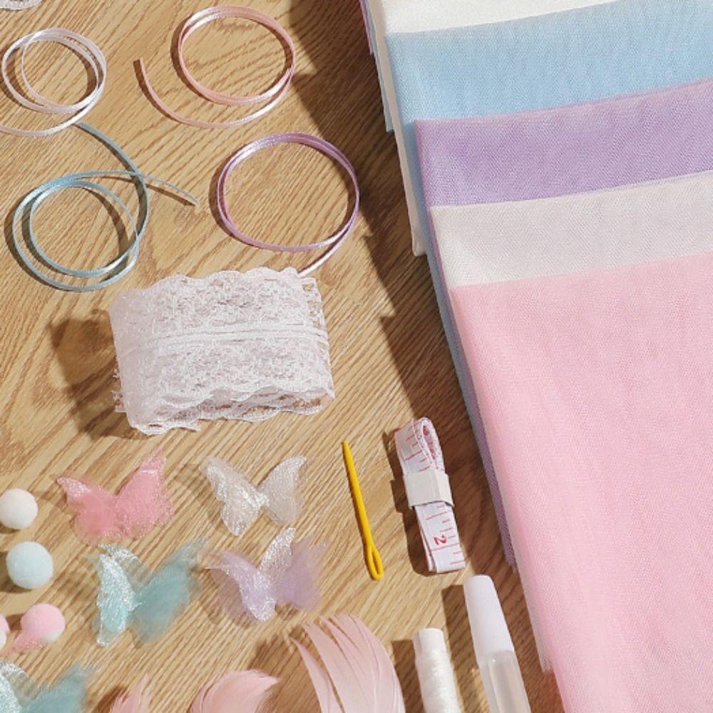 DIY Puppenkleidungs-Set Rock Puppenkleid Material Prinzessin Spielzeug Outfit-Set DIY Spielzeug