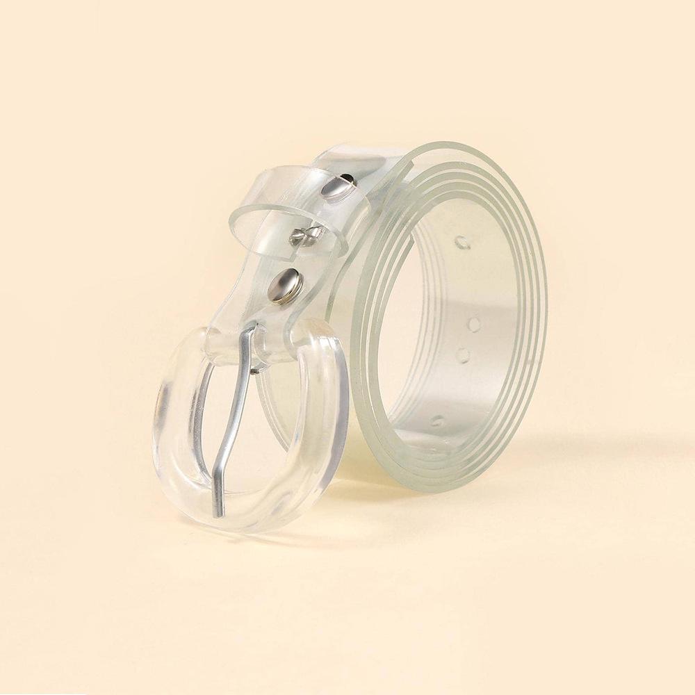 Women's Transparent Soft Leather Belt - Versatile & Stylish Waistband