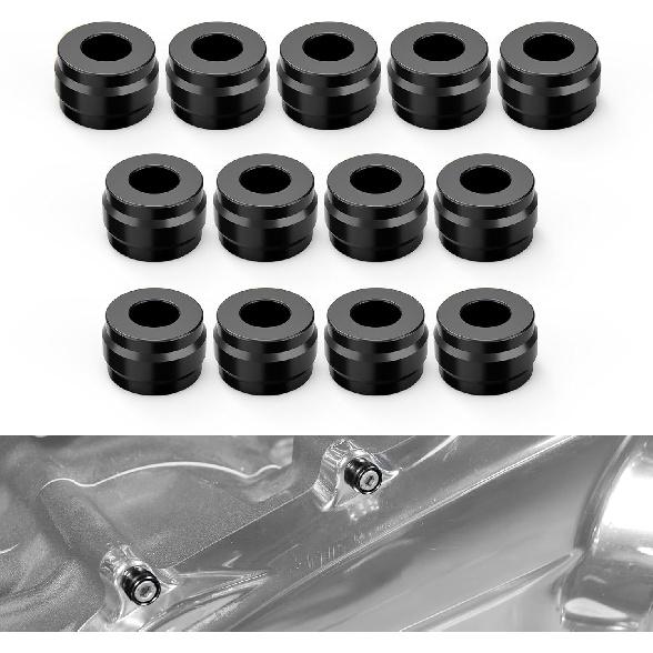 

NICECNC Black Universal for 1/4 Bolt Billet Bolt Cover Kits Dress Kit 1/4 Aluminium Gearbox Screw Trim Ring Compatible with Harley CVO Limited чёрный