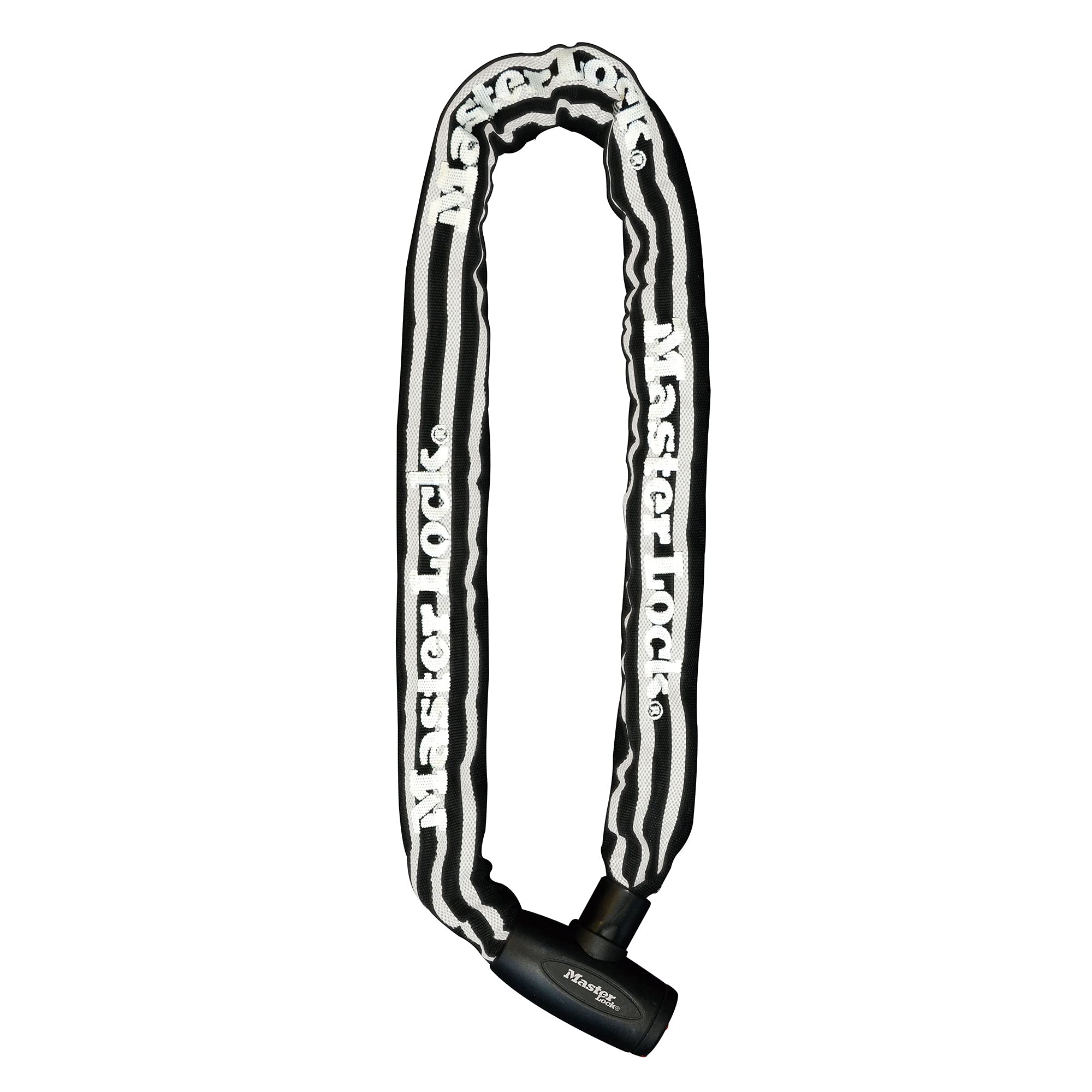

Master Lock 8394JADPRO Bicycle Chain with Nylon 10mm Chain 1m Chain Reflective Black Lock, Keyed, Cover, Thickness, Length, Anti-Theft,