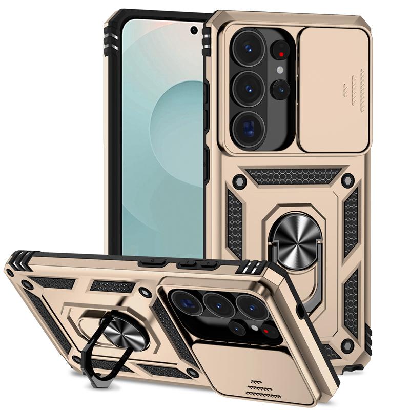 Slide Lens Case For Samsung Galaxy S26 Ultra Cover Samsung Galaxy S26 Ultra Coque Fundas Military Magnet Holder Phone Bumper