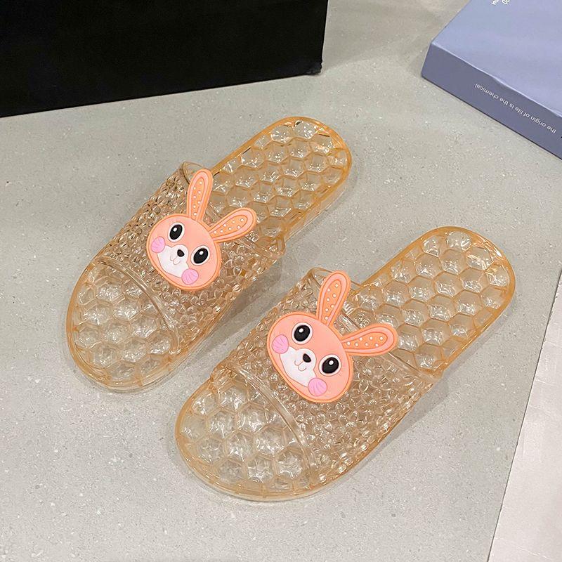 Fashion Flat Soft Open Toe Woman Slippers Transparent Sandals Bathroom Slides Home Unique New Fashion Cheap Liquidation Shoes for Women