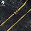 ORSA JEWELS 925 Sterling Silver 2mm Franco Link Chain Necklace for Women Vintage Italian Silver Dainty Jewelry Accessories SC92
