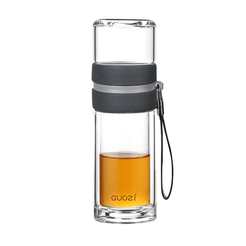 GUOZI Tea Master Portable Glass Mug with Infuser