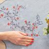 Rowan Sparkle Table Runner with Embroidery Christmas Gray 50X100