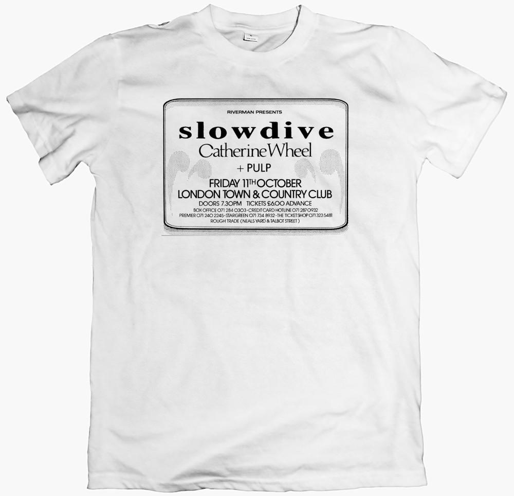 SLOWDIVECATHERINE WHEELPULP Tshirt Shoegaze Indie Band Tee 90s Gig Unisex M