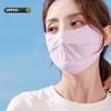 Women Eye Protection Solid Color Anti-uv Face Cover Face Scarves Ice Silk Face Scarf Sunscreen Veil