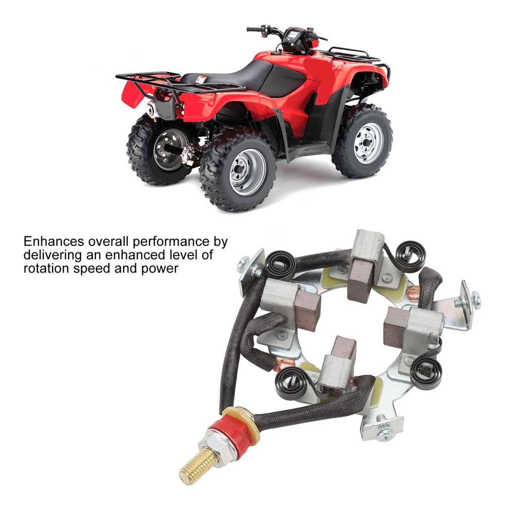 Starter Carbon Brush Holder Kit Motor Carbon Brush Kit Improve Rotation Speed Stronger Output Compact for 8000‑20000lb 4X4 ATV