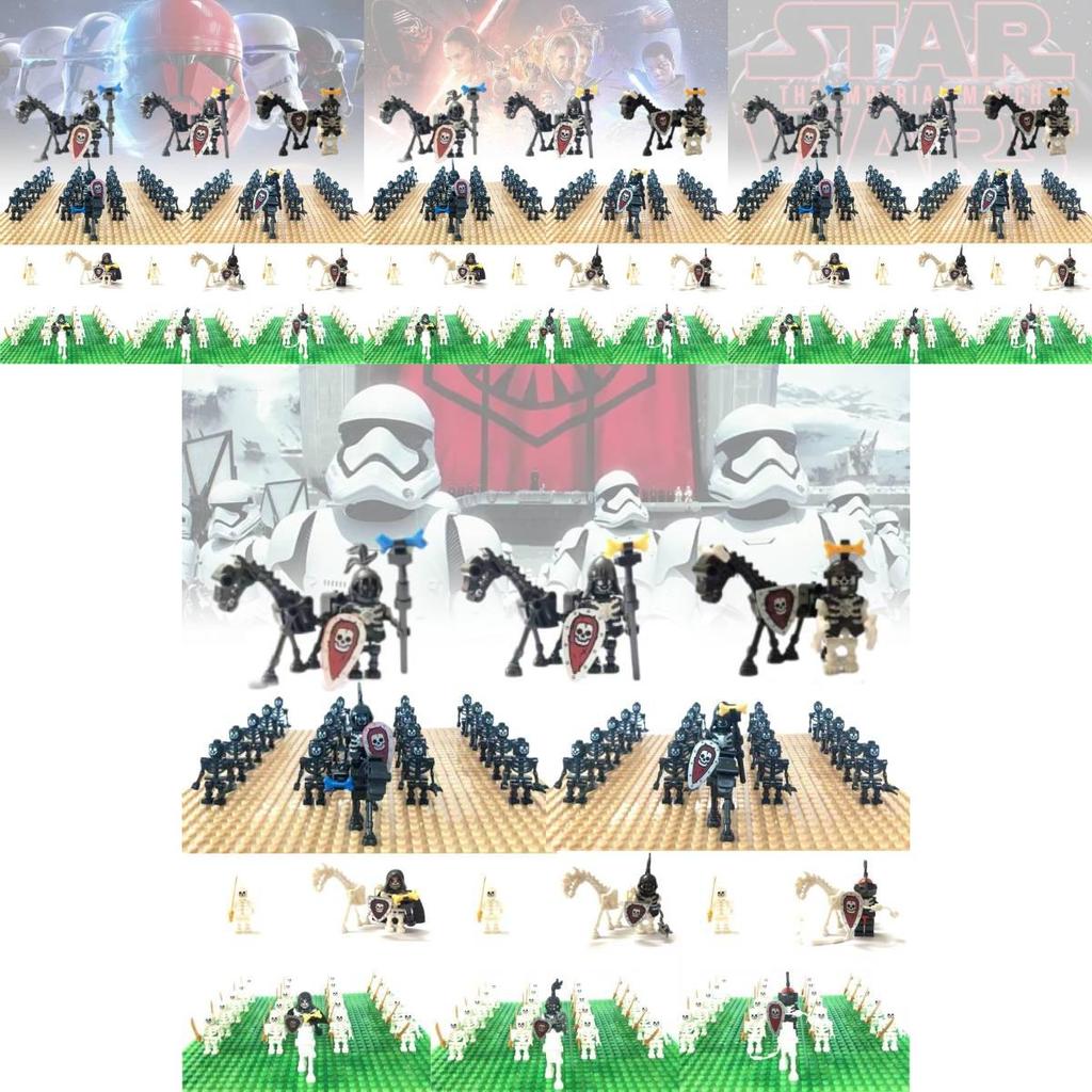 Miniatur Skelett Ritter Kompatible Bausteinfiguren Für Kinder Spielspaß