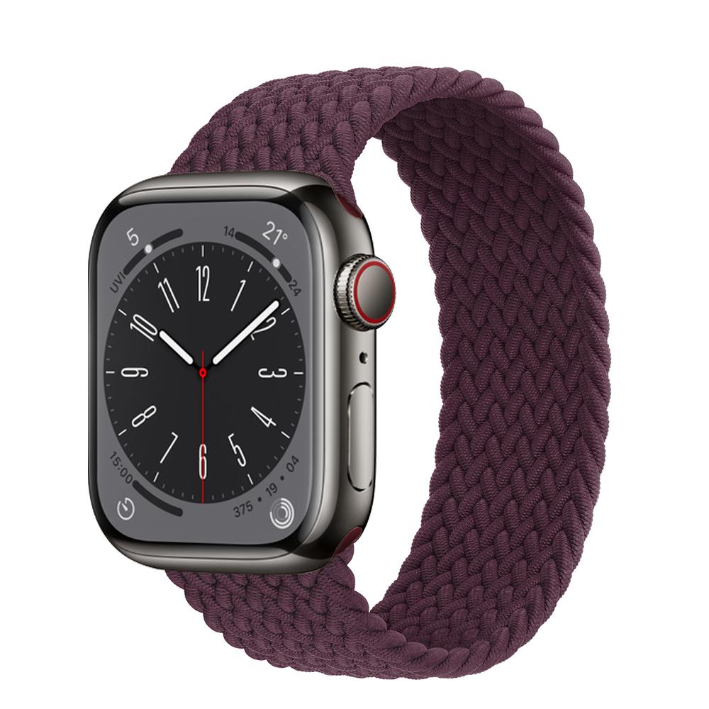 Strap For Apple Watch Band 44mm 40mm 45mm 41mm 49mm 38mm 42mm Elastic Braided Solo Loop Bracelet Iwatch Series 7 Se 3 6 8 Ultra