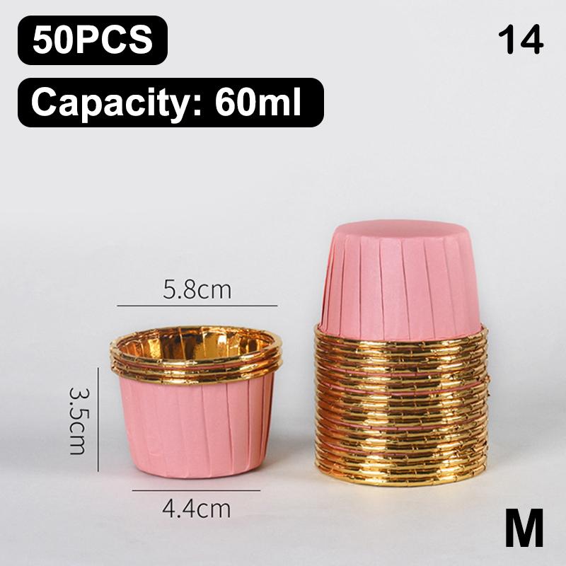 50Pcs Muffin Cupcake Paper Cup Oilproof Cupcake Liner Baking Cup Tray Case Caissettes Cupcake Wrapper Paper Wedding Party