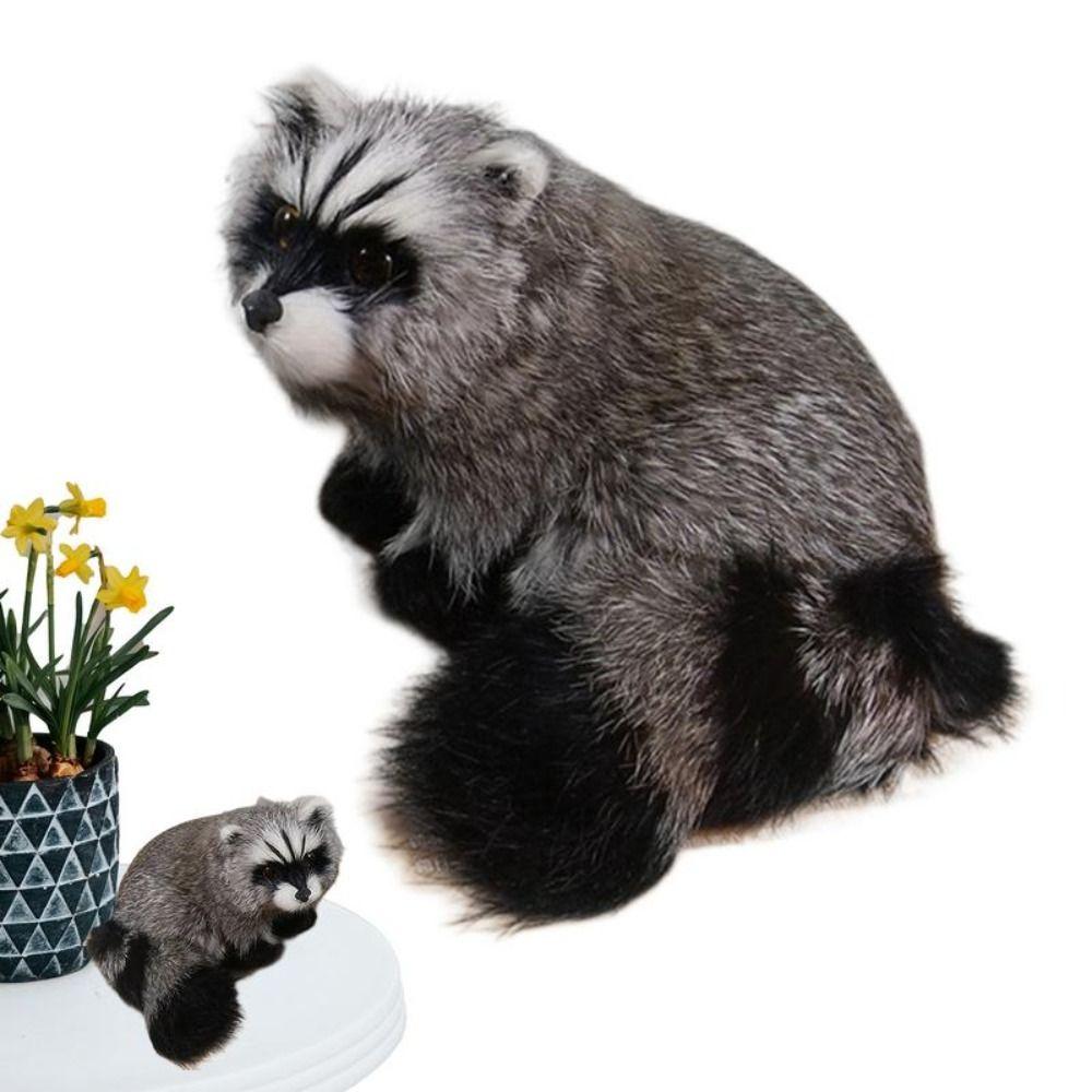 Realistic Simulation Raccoon Model Educational Simulation 3D Raccoon Raccoon Figure  Desktop Decor
