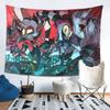 Loona Collage Helluva Boss Anime Tapestry Wall Hanging Aesthetic Home Decoration Tapestries for Dorm Room