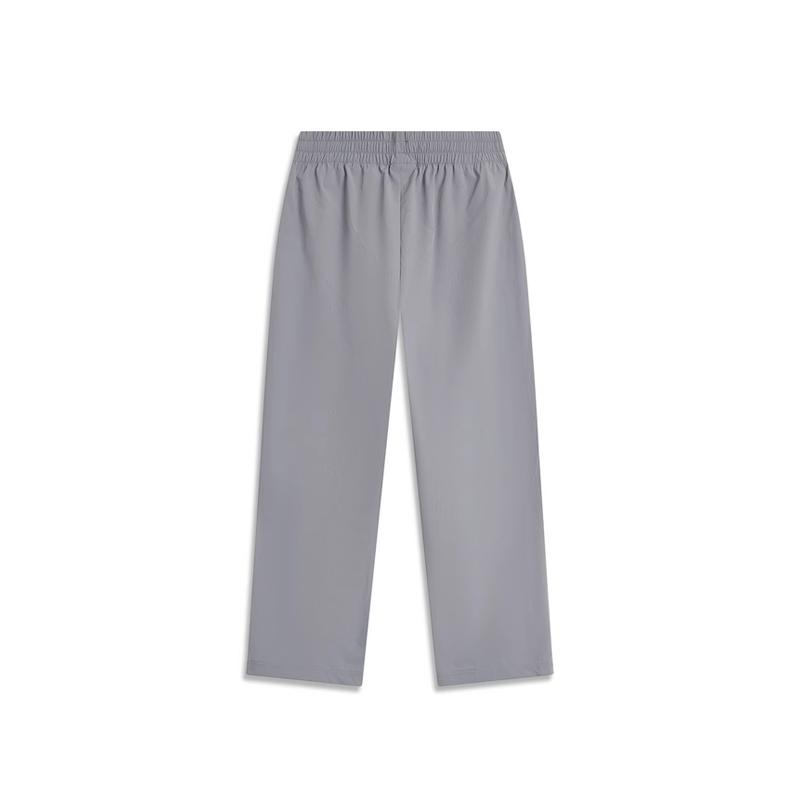 Li-Ning Solid Color Simple Fashion Quick-Dry Breathable Comfortable Straight-Leg Sports Pants Men bottoms AYKU589-3