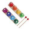 Desk Bells for Kids Bell Percussion Instrument 8 Notes Colorful Music Bells Percussion Instrument