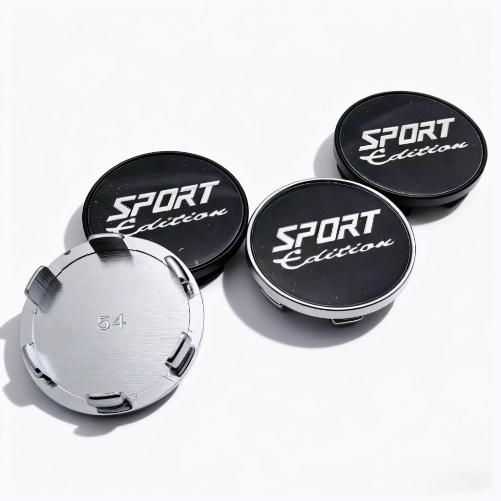 4pcs 54MM 49MM Car Wheel Center Caps With Sport Edition Logo Emblem Wheel Hubcaps Hub Center Dust Cover Replace Car Accessories