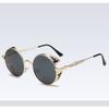 Retro Polarized Steampunk Round Sunglasses Mirror Glasses Male Female Glasses