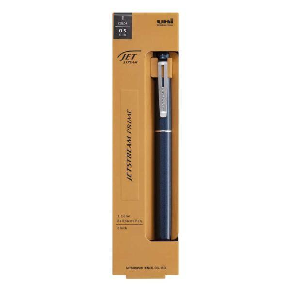 Japan MITSUBISHI PENCIL Jetstream Prime Single Color Ballpoint Pen (Dark Navy 0.5mm / Black 0.7mm) 1 Pc