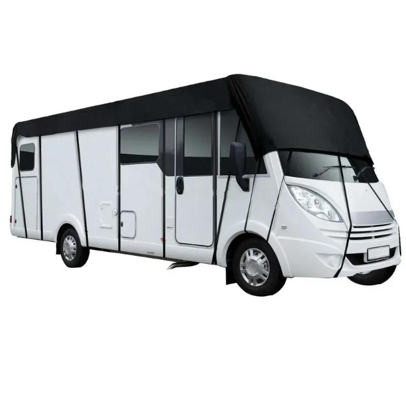 Universal Caravan RV Roof Cover 210D Portable Tarpaulin Durable Motorhome Resistant Outdoor Travel 5*3/6.5*3/7.5*3/8.5*3