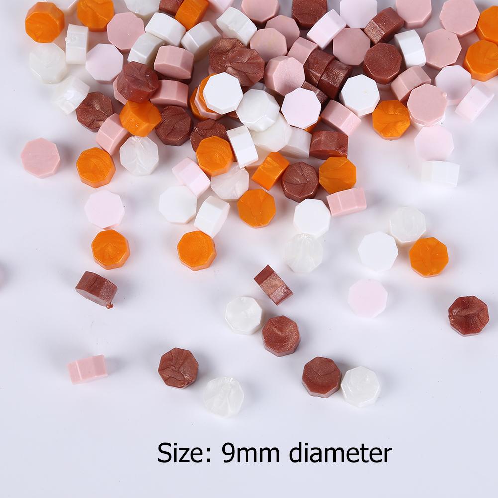 

Stamp Octagon Beaded Waxes Mixed Color 100 Pieces Wax Seal DIY Manual Account Craft Ornaments for Wedding Post Card Making Tools