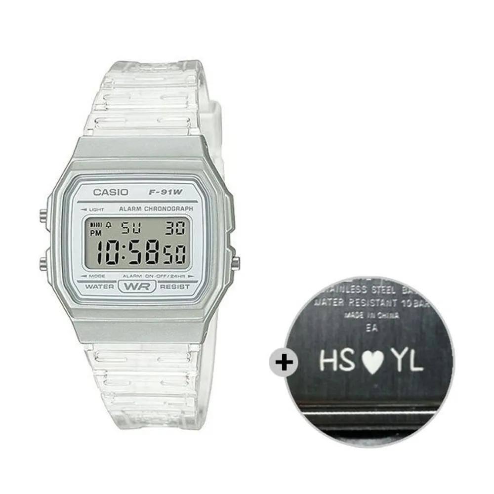 Cio Digital Watch Unisex Couple F-91WS-7D