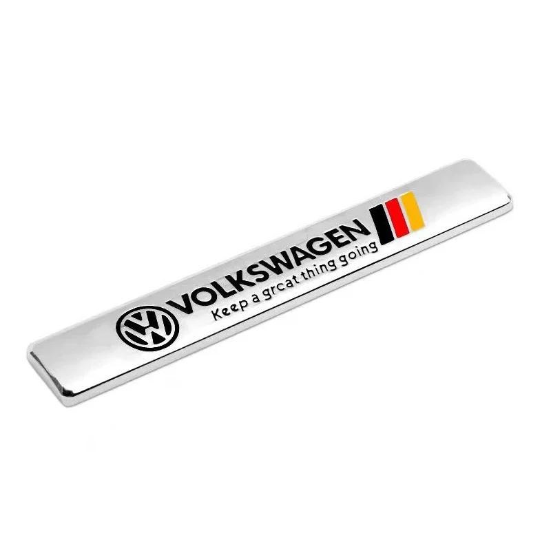 ·1Pcs 3D Metal Car R LINE Emblem Sticker Badge Decoration For VW GTI RLine Scirocco Polo T5 Passat b6 Golf Tiguan Jetta T-ROC CC