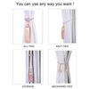 BEL AVENIR 1Pc Curtain Tieback Tassels Hanging Ball Gold Home Decor Tieback Magnet Buckle Rope Holdback Curtain Accessories