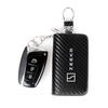 Carbon Fiber Car Key Chain Holder Case Cover Bag For Zeekr Krypton 001 009 Auto Accessories