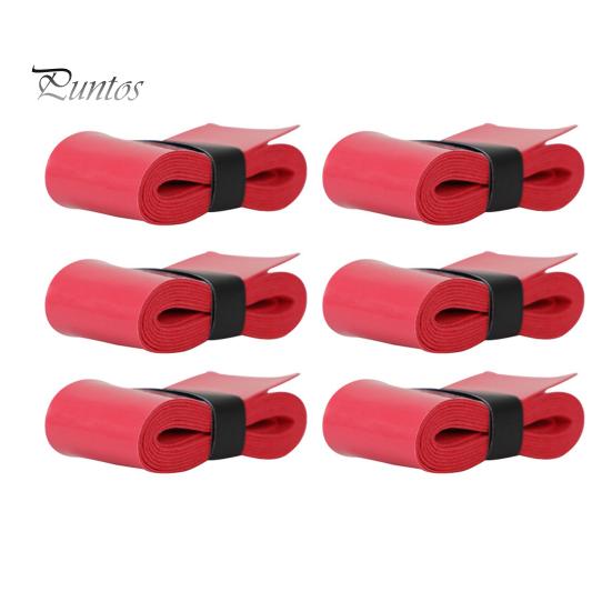 

6 шт., 110 см, лента для бадминтонной ракетки, противоскользящая, поглощающая пот, противоударная, эластичная, многофункциональная, удочка, теннисная ракетка, весло, накидка красный
