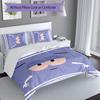 3pcs Towelie pattern bedding set duvet cover set includes duvet cover &pillowcases, perfect all season bedroom decoration & gift