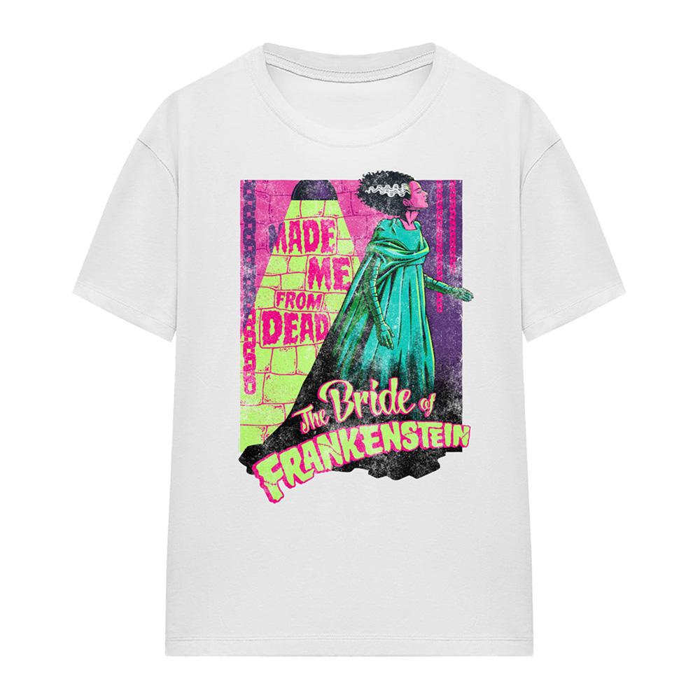 Universal Monsters Womens/Ladies The Bride Of Frankenstein Neon T-Shirt