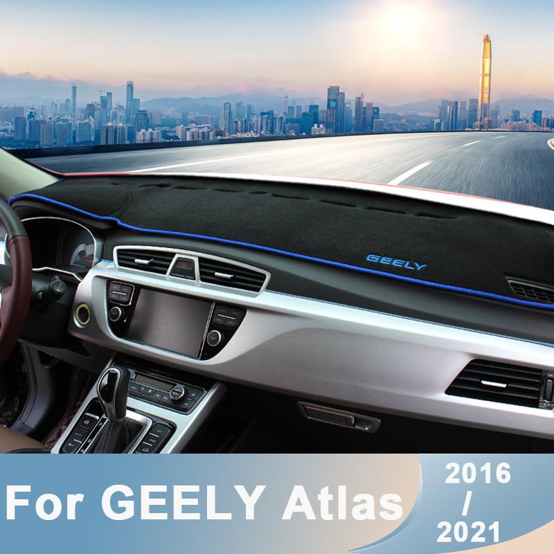 For GEELY Atlas 2016 2017 2018    LHD Car Dashboard Cover Mats Avoid Light Pads Anti-UV Case Carpets Accessories